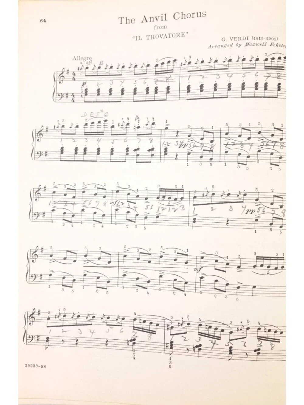 Vintage Let Us Have Music For Piano 1942 Book Vol. 2 Maxwell Eckstein 69 Songs